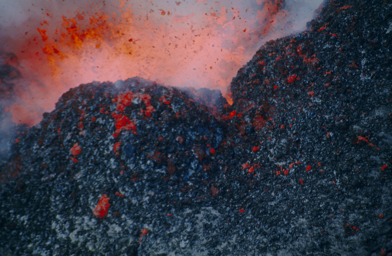 exploding lava