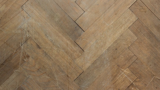 wood scratched floor